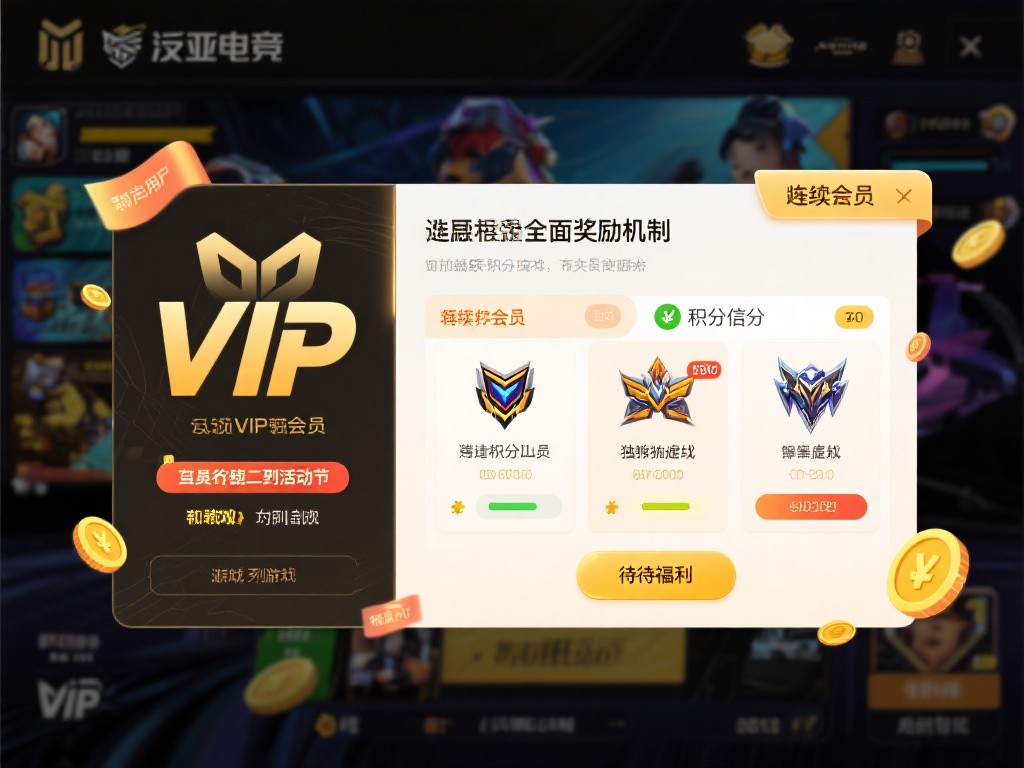泛亚电竞为了留住VIP用户，制定了一套全面的奖励机